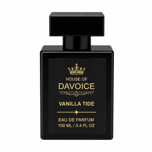 Front view of House of DaVoice Vanilla Tide Eau de Parfum 100 mL is a Sol de Janeiro inspired perfume