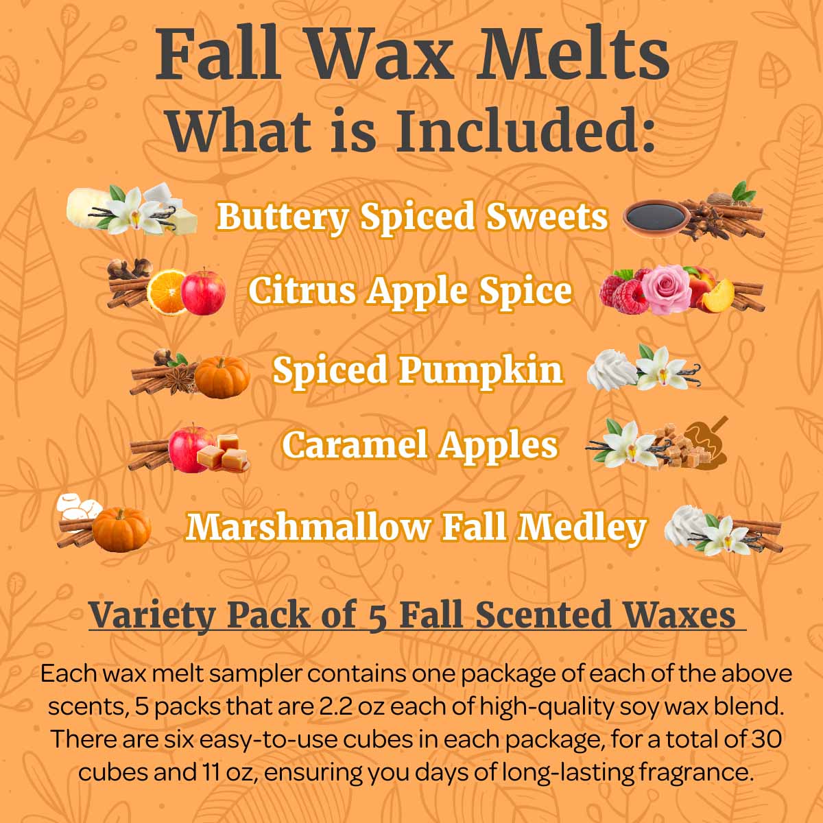 wax melts fall scents