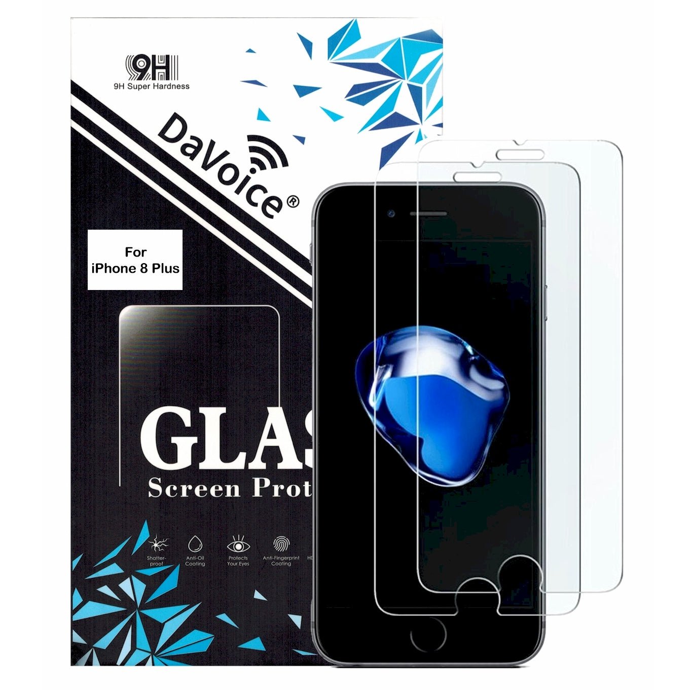 iPhone 8 Plus Screen Protector - 2 Pack