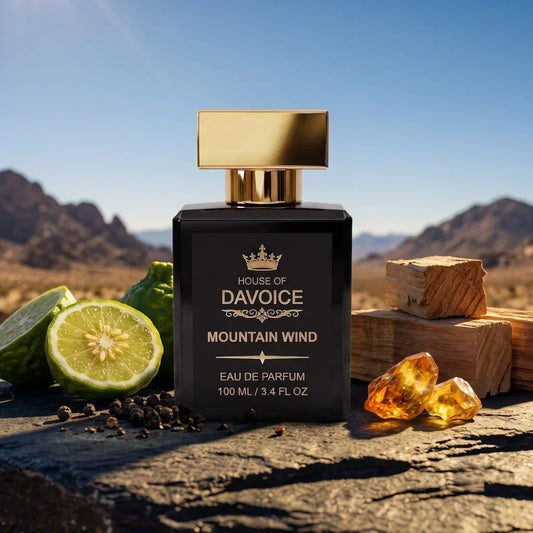 What does Dior Sauvage smell like - House of DaVoice Mountain Wind cologne with Calabrian bergamot, black pepper, and Ambroxan