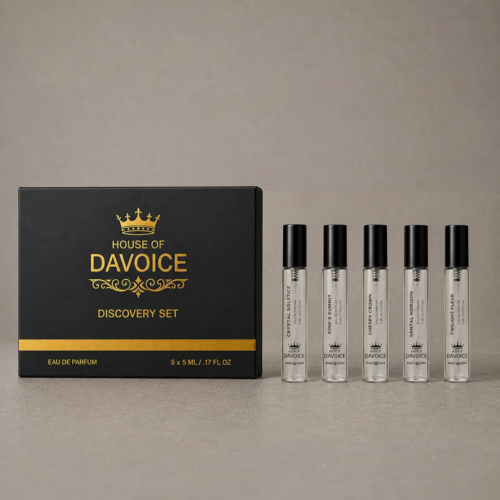 Build your own perfume sampler set with five 5 mL fragrance samples