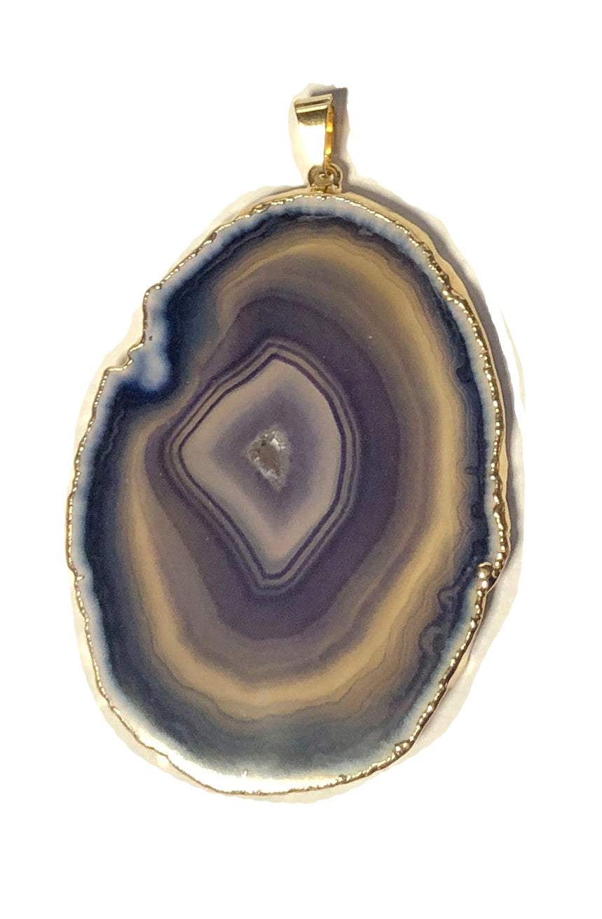 gold tan pendant