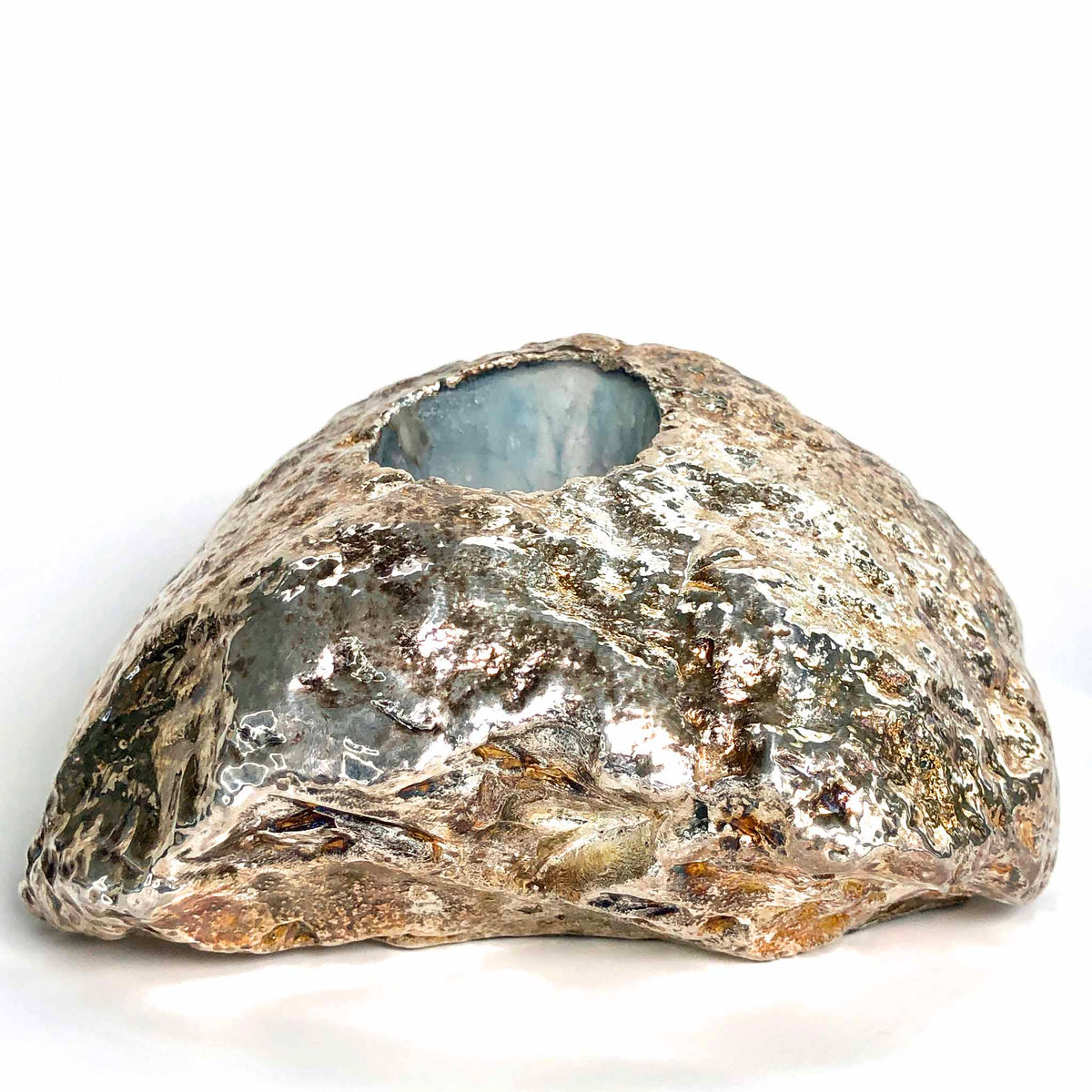 rock candle holder