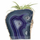 agate geode purple