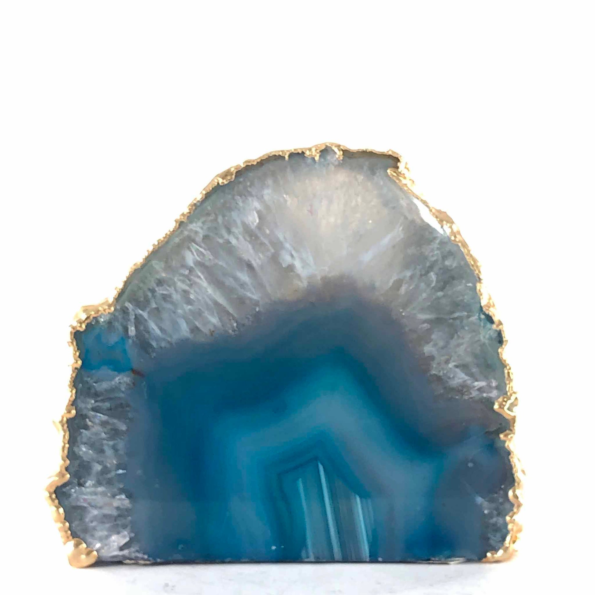 blue candle holder