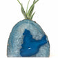 blue quartz geode home decor