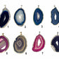 agate slice pendant
