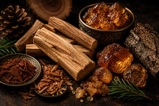 Amber and woody fragrance notes with sandalwood, cedarwood and warm golden amber