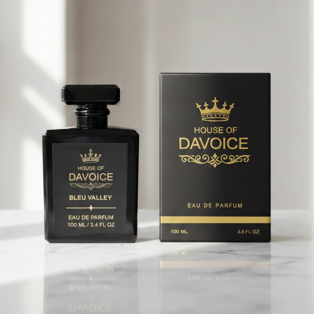 House of DaVoice Bleu Valley Eau de Parfum 100 mL with luxury presentation box