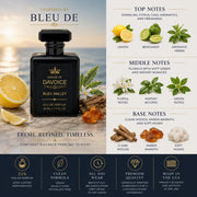 Fragrance notes and scent profile for House of DaVoice Bleu Valley fresh woody cologne