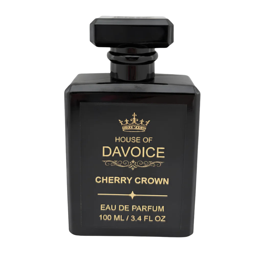 House of DaVoice Cherry Crown 100 mL Eau de Parfum front view, Tom Ford Lost Cherry inspired perfume and Lost Cherry dupe
