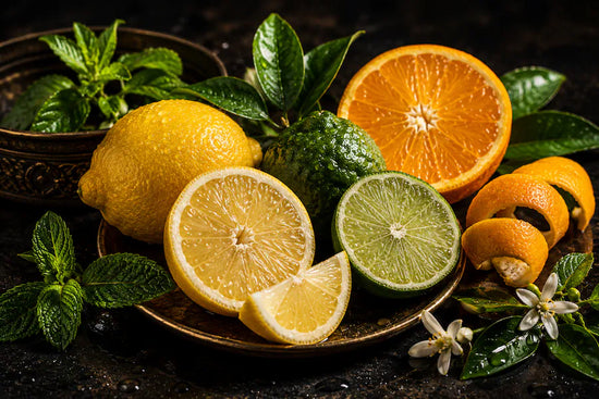 Citrus and fresh fragrance notes with lemon, orange and fresh green botanicals