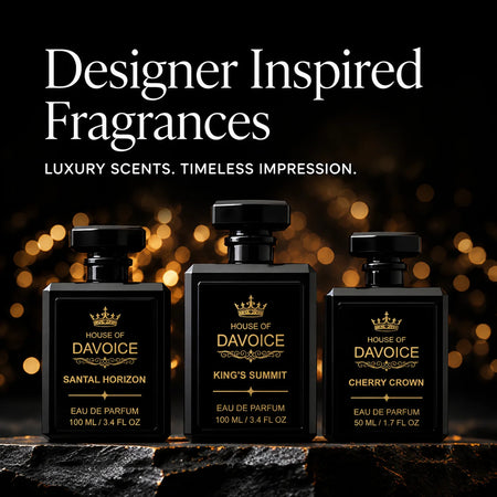 House of DaVoice designer inspired fragrances collection featuring luxury perfume inspirations for women and men