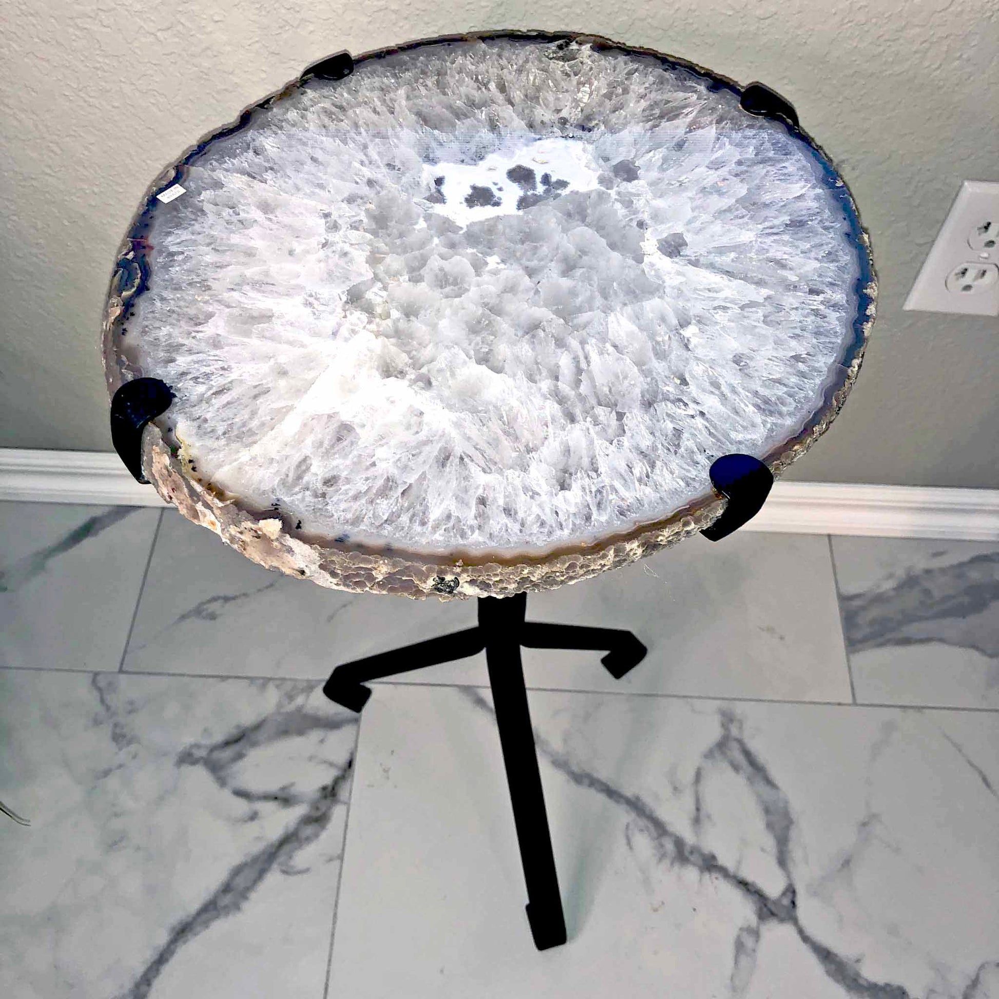 stone side table