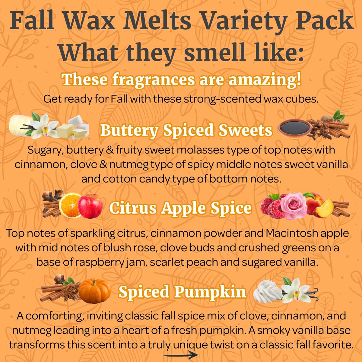 fall wax melts wax cubes