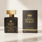 House of DaVoice Floral Attraction Good Girl Inspired Perfume beside matching box, inspired by perfume Carolina Herrera Good Girl