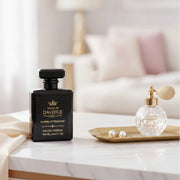Good Girl Dupe by House of DaVoice displayed on a luxury vanity, Perfumes Like Good Girl by Carolina Herrera