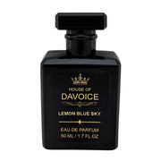 House of DaVoice Lemon Blue Sky 50ml Light Blue Inspired Perfume for Women inspired by Dolce and Gabbana Light Blue for Women on a pure white background
