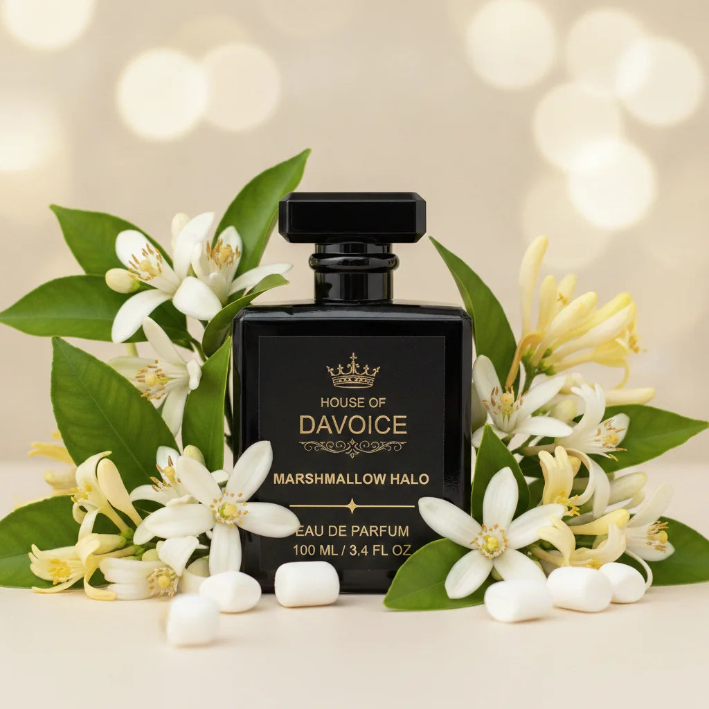 House of DaVoice Marshmallow Halo 100 mL vanilla marshmallow perfume inspired by Kilian Love Don't Be Shy