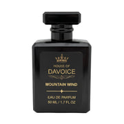 House of DaVoice Mountain Wind Eau de Parfum 50ml front view, Sauvage alternative cologne with fresh woody scent