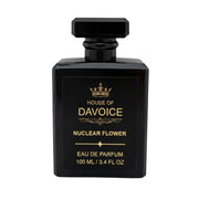 House of DaVoice Nuclear Flower 100ml Eau de Parfum is a Viktor & Rolf Flowerbomb dupe on a pure white background