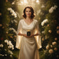 Elegant woman holding House of DaVoice Nuclear Flower perfume inspired by Viktor and Rolf Flowerbomb perfume women's floral fragrance