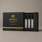 Perfume sampler set box with five travel size fragrance sprays
