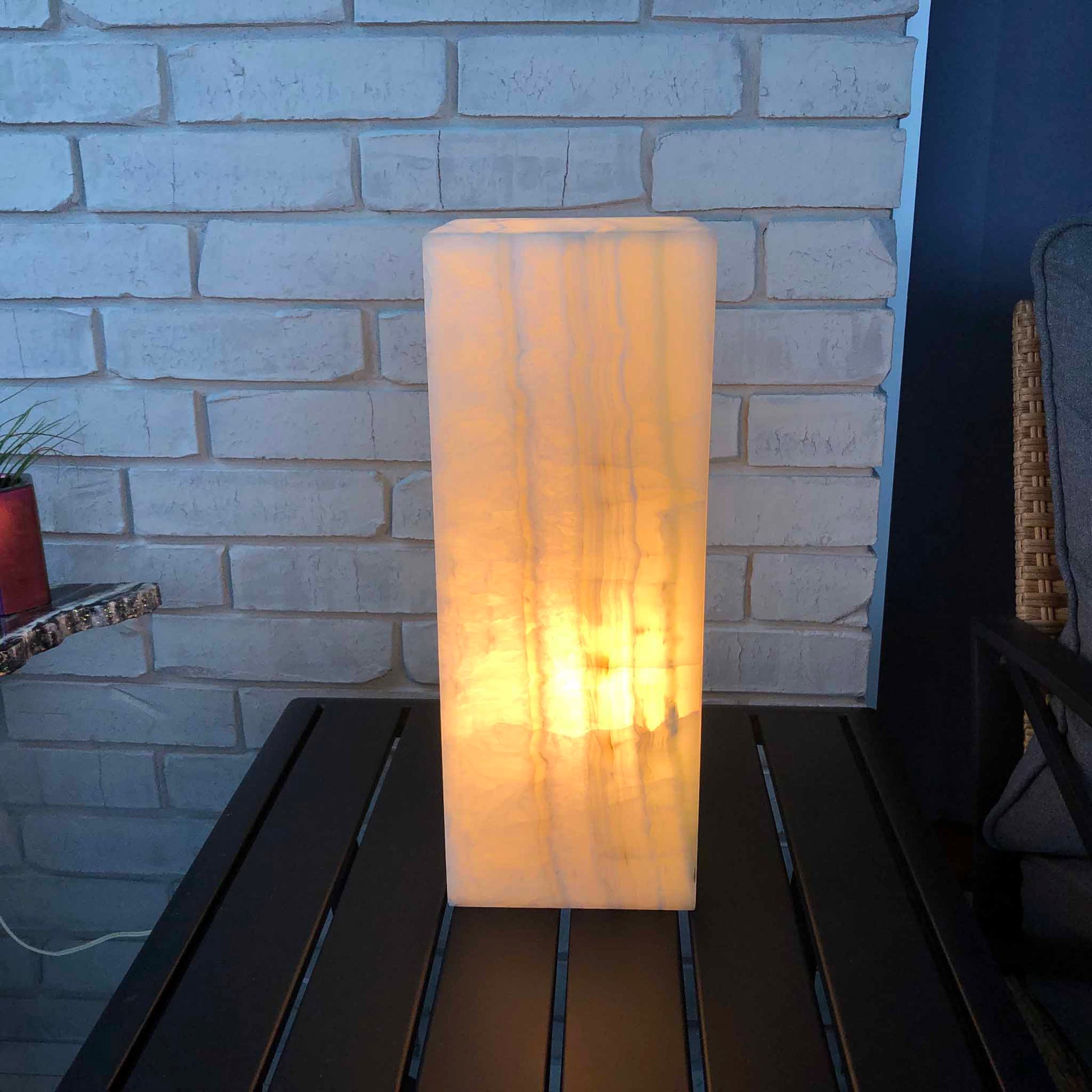 stone lamp