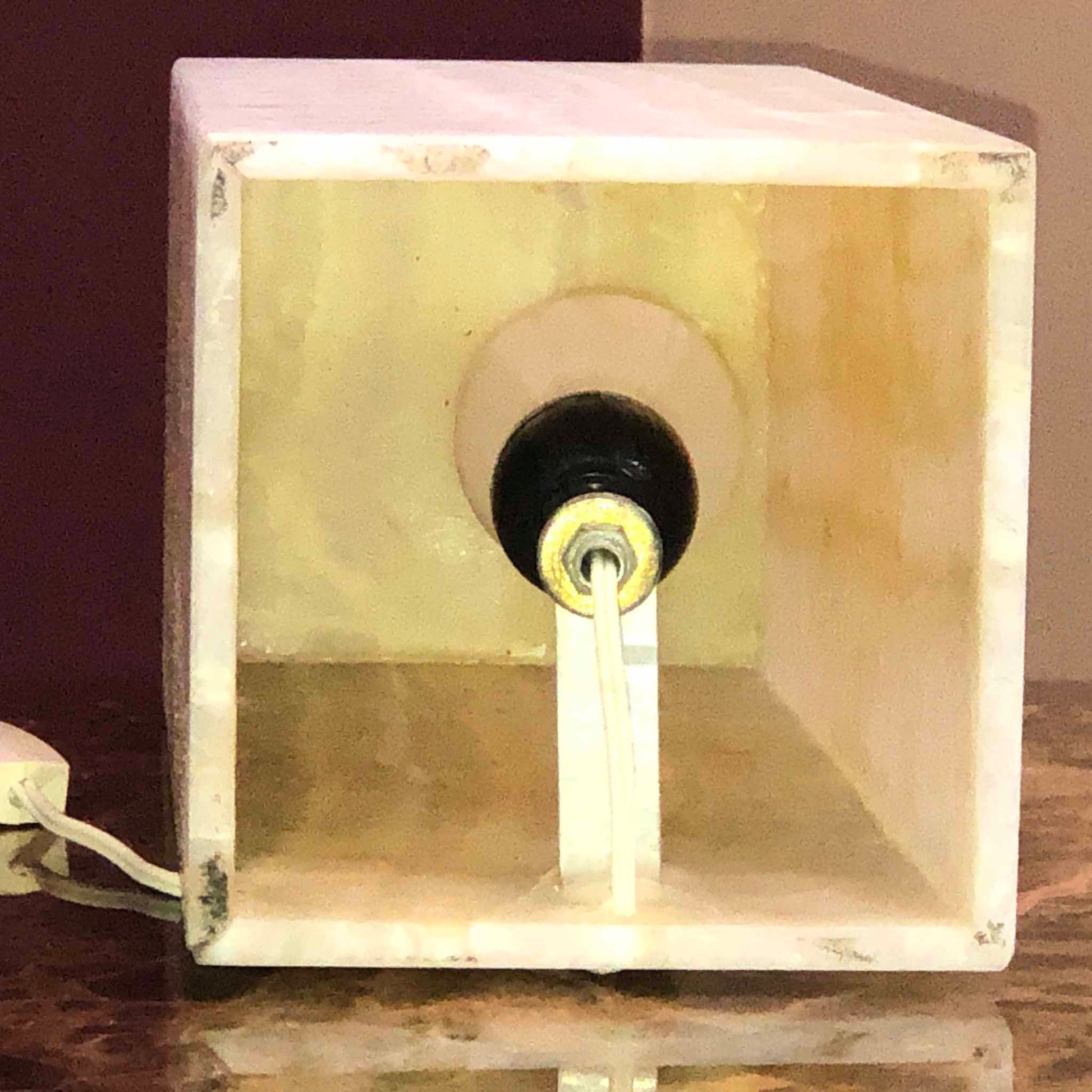 banded calcite lamp