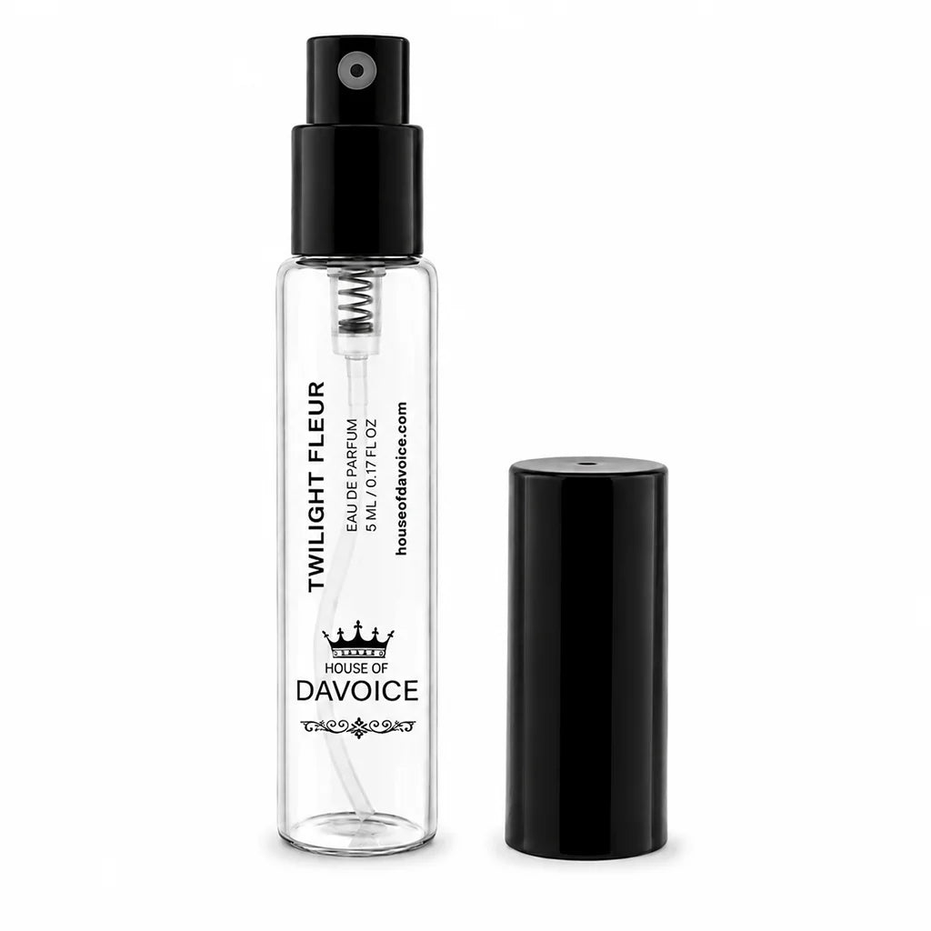 Twilight Fleur 5 mL Eau de Parfum sample spray bottle with cap removed