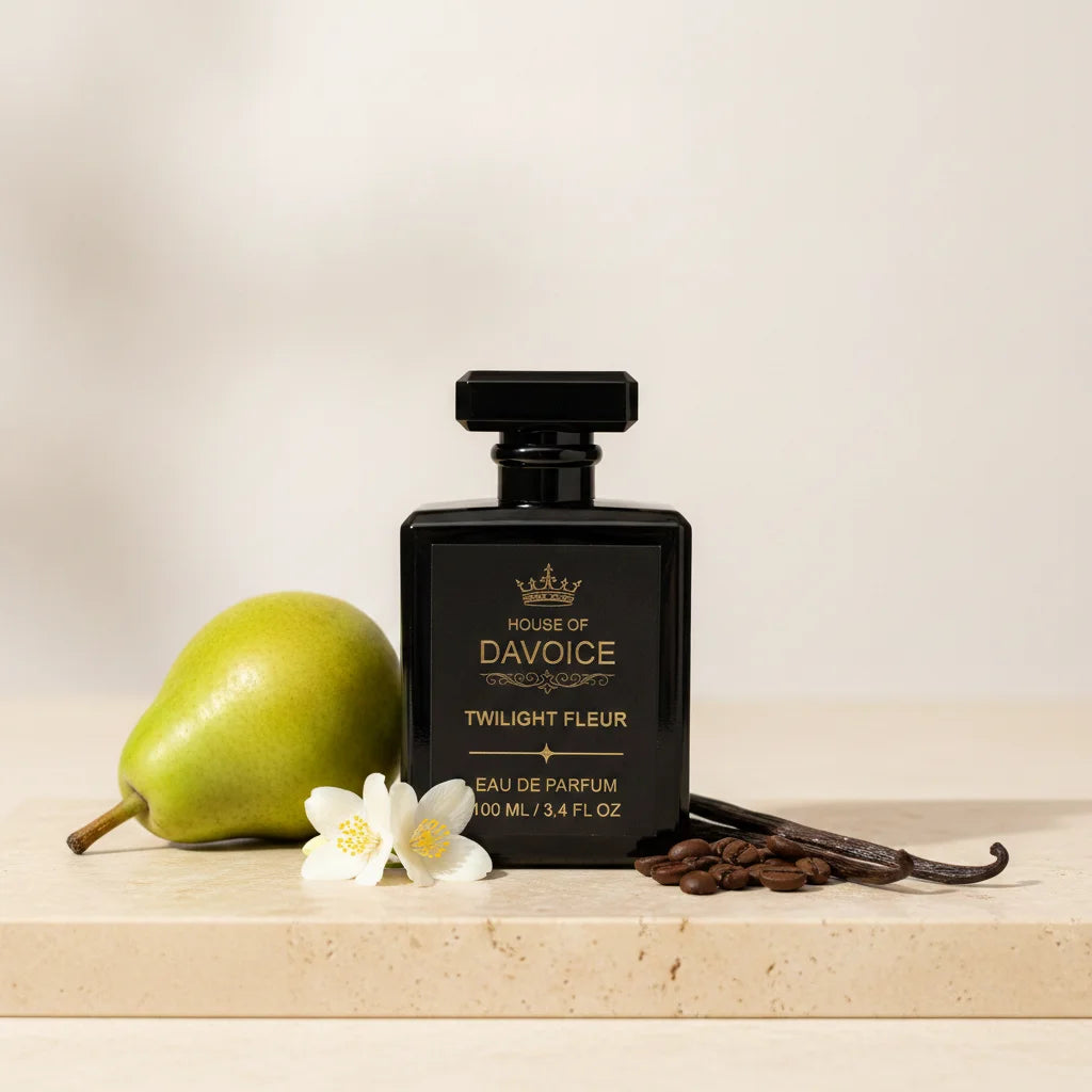 House of DaVoice Twilight Fleur Black Opium inspired by YSL with jasmine, orange blossom and vanilla fragrance notes
