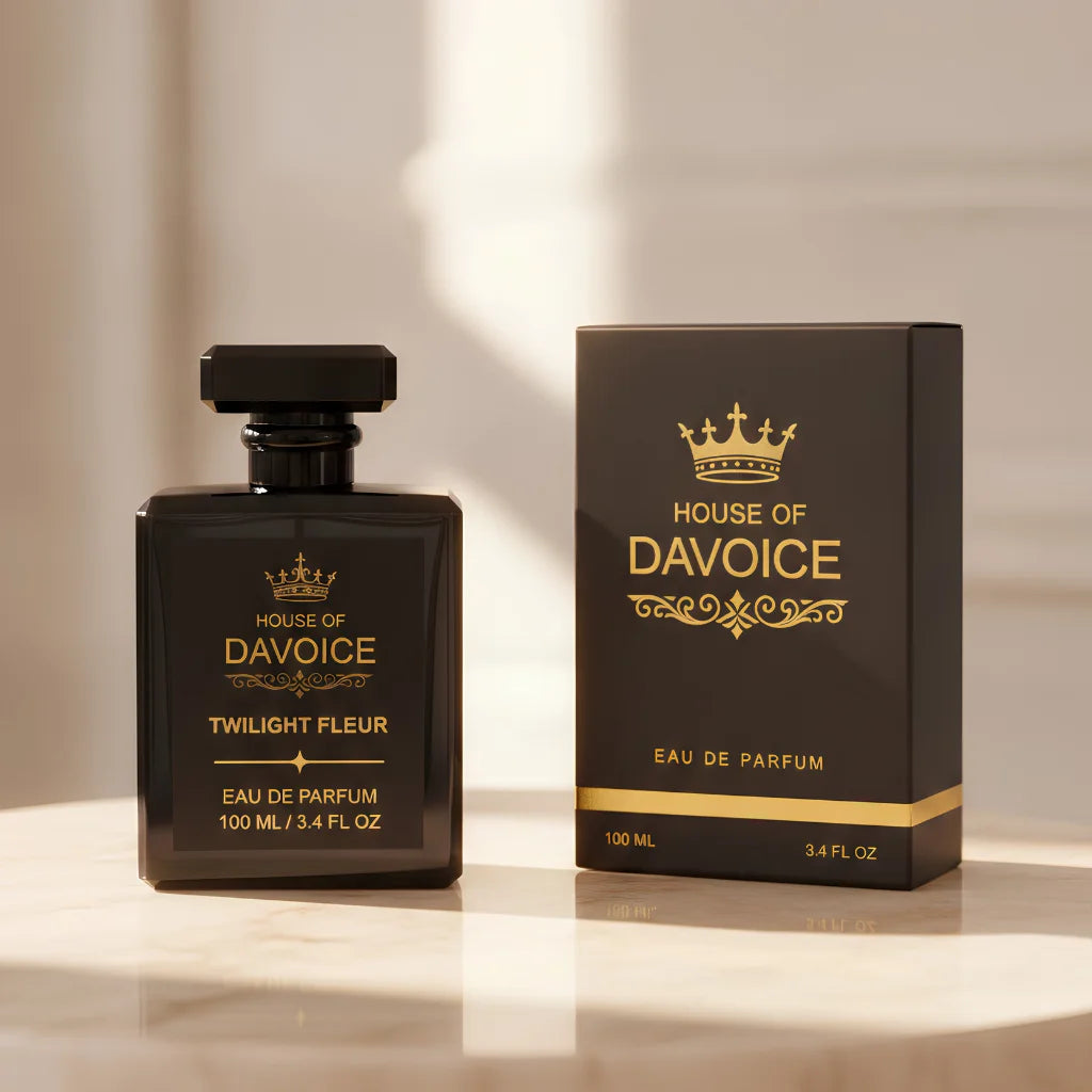 House of DaVoice Twilight Fleur Black Opium inspired perfume with luxury gift box similar to YSL Black Opium