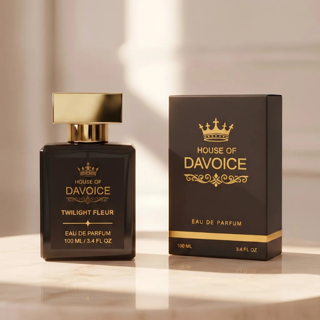 House of DaVoice Twilight Fleur Black Opium inspired perfume with luxury gift box similar to YSL Black Opium