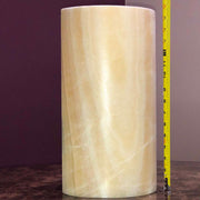 Chic Oval Onyx Table Lamp: Distinctive Bedside Light for Modern Decor