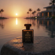 Vanilla Tide 100 mL perfume that is Inspired by Sol de Janeiro Cheirosa 62 at a luxury coastal resort at sunset