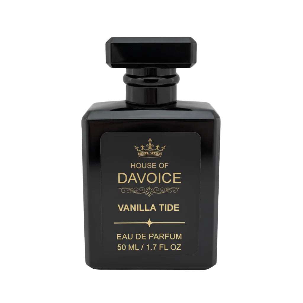 Front view of House of DaVoice Vanilla Tide Eau de Parfum 50 mL is a Sol de Janeiro inspired perfume
