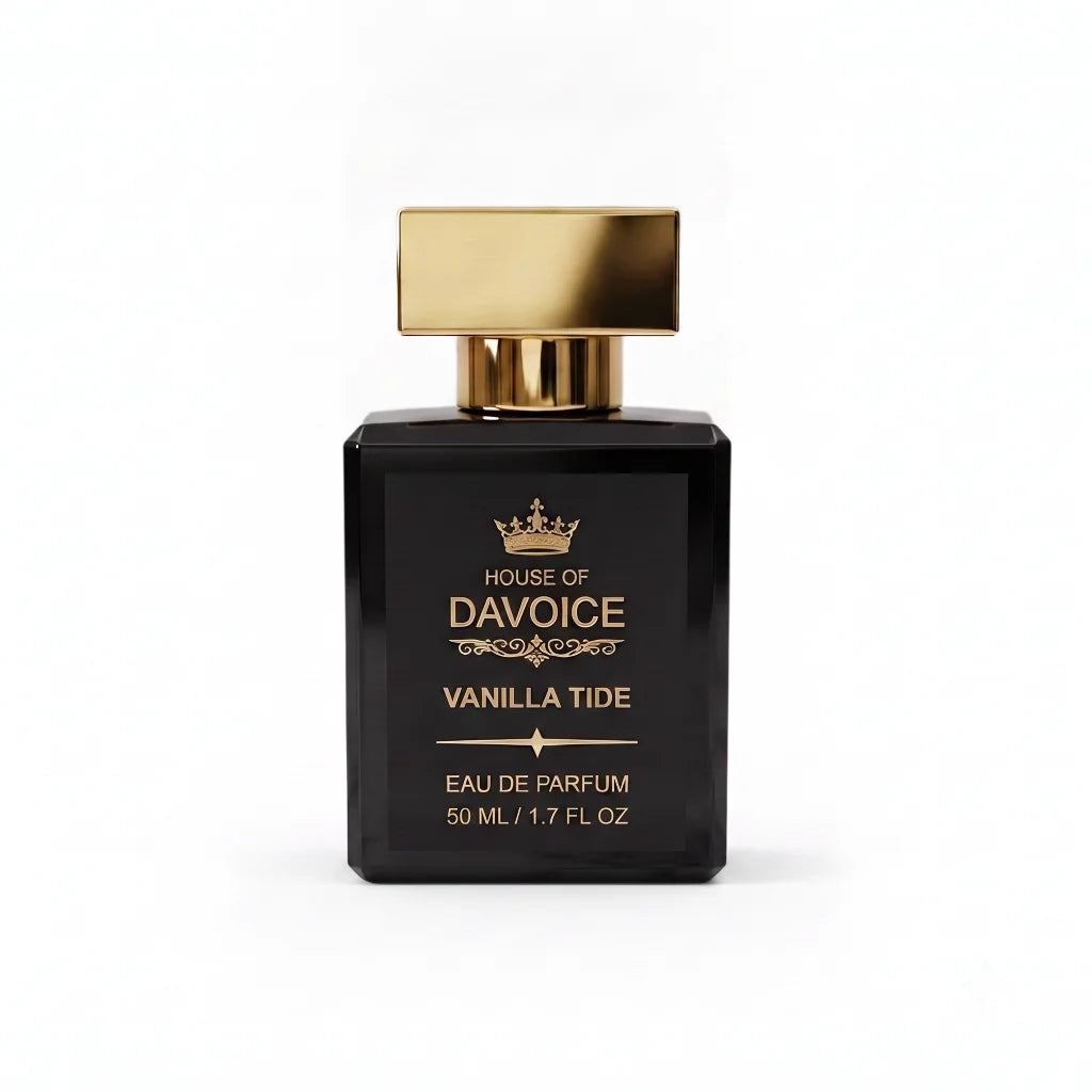 Front view of House of DaVoice Vanilla Tide Eau de Parfum 50 mL is a Sol de Janeiro inspired perfume