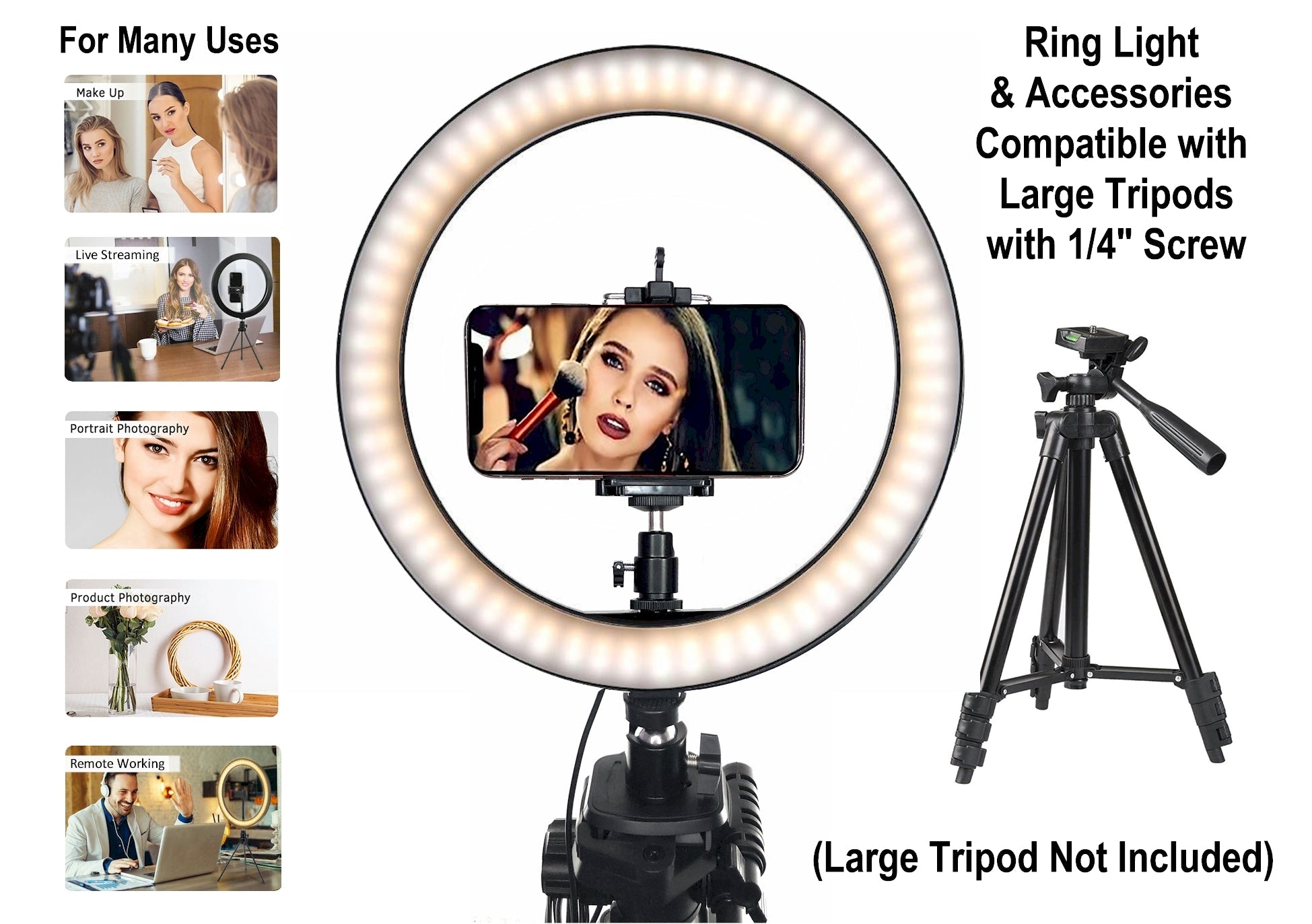Raphycool Selfie Ring Light with Phone Holder Stand for India | Ubuy