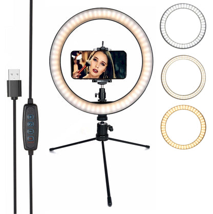 led ring light with tripod stand