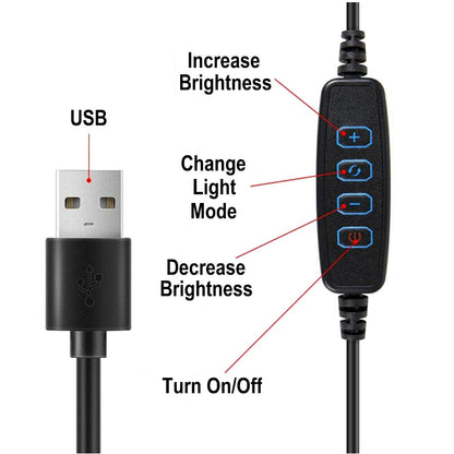 led phone light ring