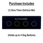 dog word buttons training mat