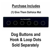 dog word buttons training mat