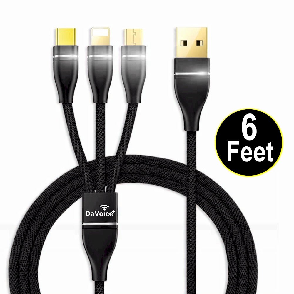 Anzai digital Enumerate Multi Charging Cable Universal USB Fast Charger iPhone Android – DaVoice