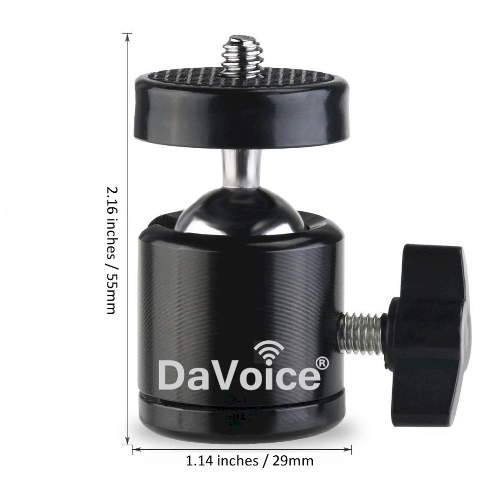 Cell Phone Tripod with Adapter Clip and Mini Ball Head Camera