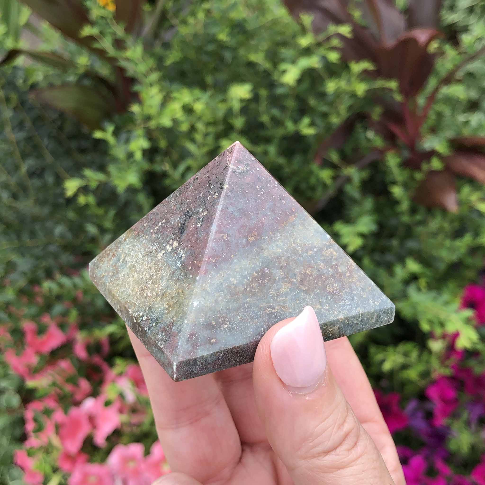 Ruby Service Pyramid Ruby Kyanite Crystal Pyramid Natural Pyramid Gemstone Anxiety Stress