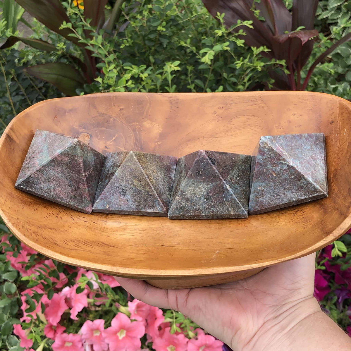 Ruby Service Pyramid Ruby Kyanite Crystal Pyramid Natural Pyramid Gemstone Anxiety Stress
