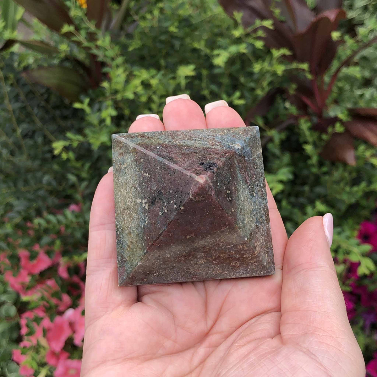 Ruby Service Pyramid Ruby Kyanite Crystal Pyramid Natural Pyramid Gemstone Anxiety Stress