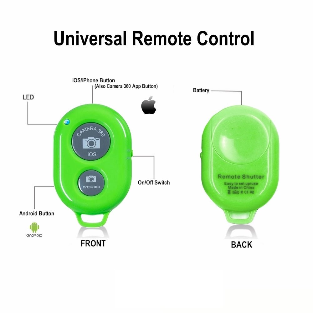 green bluetooth remote control